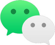 外約按摩網站中 WeChat 的圖標